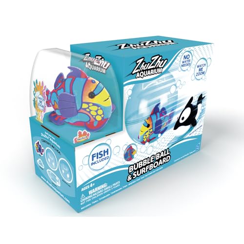 Zhu Zhu Aquarium – Acuario Set de pelota y tabla de surf con pez ZhuZhu.