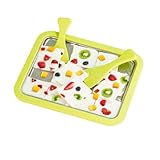 Ice Maker,Ice Cream Makers,Yogurt Countertop Machine,Stainless Steel Homemade DIY Instant Freeze Dried Cream Roll Pot with 2 Scrapers,Frozen Fruit Chocolate Strawberries Yogurt Machines