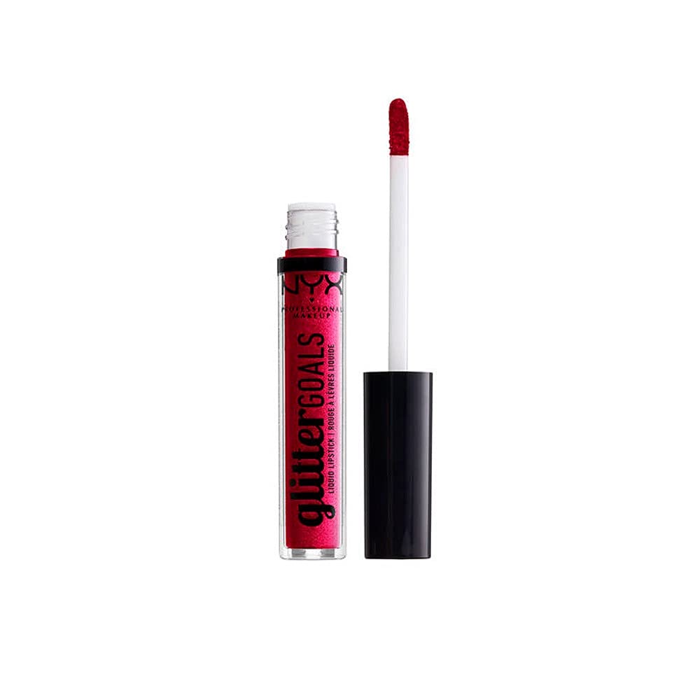 Glitter Goals Liquid Lipstick - Reflector, Hot Pink With Pink And Magenta Glitter