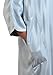 Moroccan Men One size Lounge wear Caftan Handmade Gandoura Cotton Blend Delicate Embroidery Grey