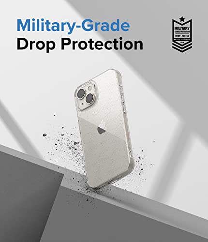Image of Ringke Air Compatible with iPhone 14 Plus Case Cover Transparent Lightweight Soft Flexible TPU Scratch Resistant Natural Form iPhone 14 Plus Back Cover - Glitter Clear