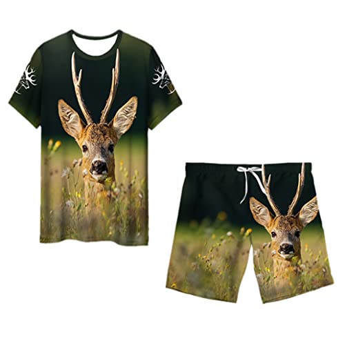 T-shirt short de chasse homme ensemble d'été respirant en taille XL