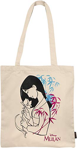 Mochilas, Bolsos Y Papeleras Princess 2100002893, Bolso Asas Algodón Princess Mulan Unisex Niños, Multicolor, 36.7 X 40.0 X 0.1 Cm