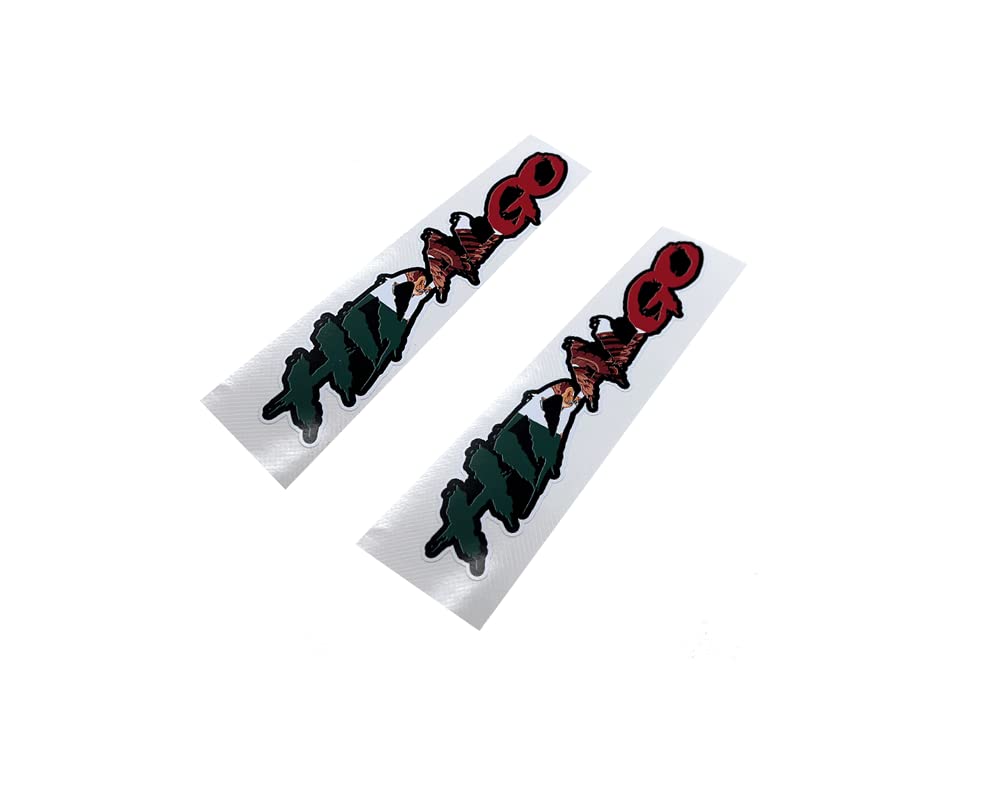 Hidalgo Mexico Decal Sticker Window Windshield Bumper Laptop (2) Pack 9" MX Flag Bandera