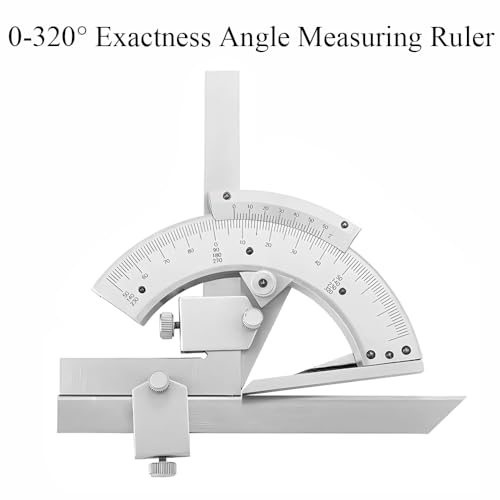 Transportador de ángulos Universal Vernier 0-320° para carpintería miniatura 3