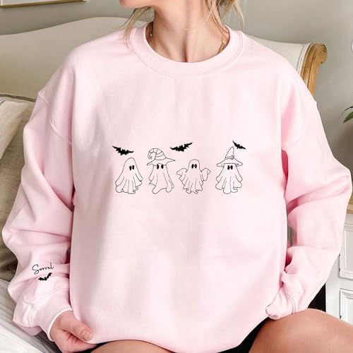 GodLover Custom Embroidered Sweatshirt - Skeleton Hoodie, Spooky Shirts Women, Gifts for Women, Halloween, Christmas2