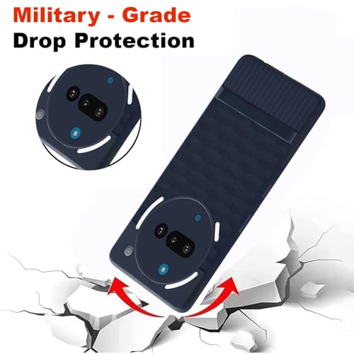 Image of Shockproof Case for Nothing Phone (3a) 5G | Full Camera Protection | TPU Flexible Back Cover for Nothing Phone (3a) 5G (Steel Blue)