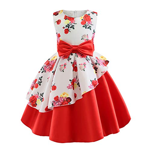 AIMJCHLD 2-9T Girls Flower Dress Kids Formal Special Occasion Party Dresses
