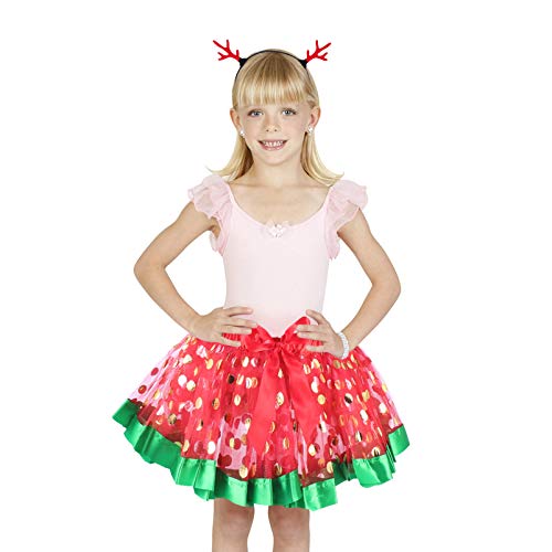ABOOFAN Saia de Tutu de Fantasia de Veado de Natal Com Tiara de Chifre de Veado Tiara de AniversÃ¡ri