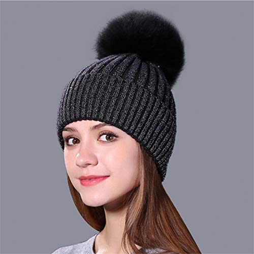 Bonnet d'hiver pour femme isolation thermique en maille tricotée