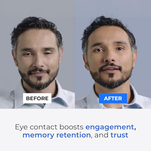 iContact Camera Pro 4K HD Webcam Pro and Light Panel Bundle with Eye Contact, Noise Cancelling Mic