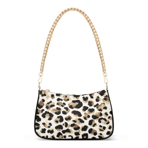 Image of Shoulder Bags for Women Animal Zebra Leopard Cheetah Tiger Print Hobo Tote Handbag Small Clutch Purse with Zipper Closure