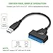 SELIACR USB3.0 to SATA Cable, USB to SATA III Hard Drive Adapter Compatible for 2.5