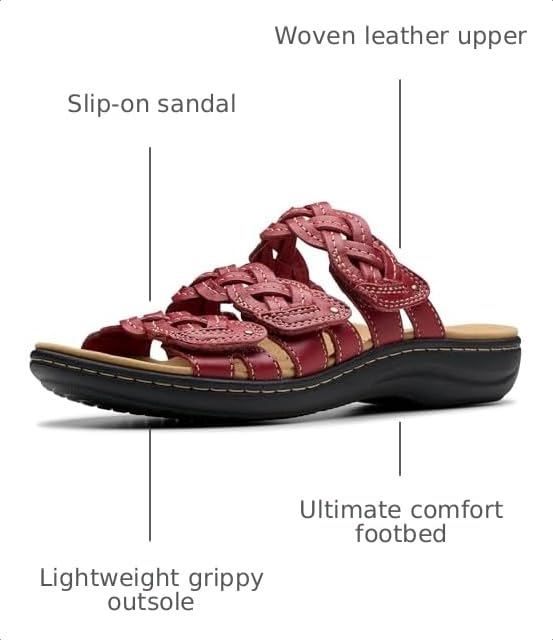 Image of Clarks Womens Laurieann Rio Flip-Flops Sandals Shoes