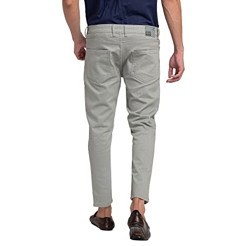Image of Being Human Beige Cropped Fit Chinos for Men Clothing