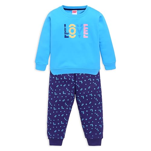 Image of LuvLap Baby Girls Full Sleeve Sweatshirt & Pyjama Set