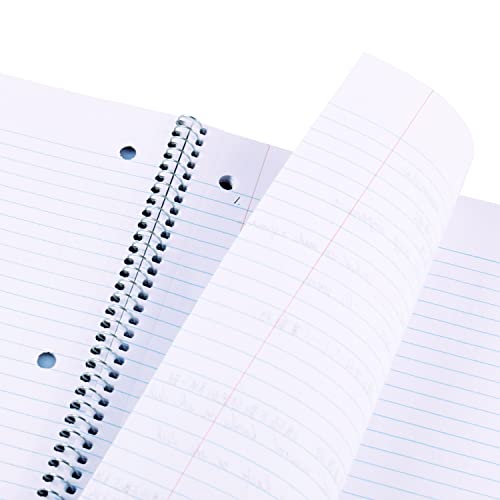 Kaisa 1 Subject Notebook Spiral Notebooks, College Ruled 70 Sheet 10.5X8 Recycled Paper Notebooks For School Students Office, 6Pads,S07001C-R #TOP1