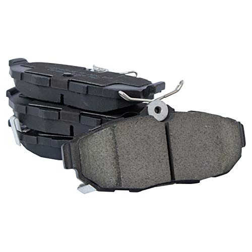 Image of TRQ Rear Brake Pad and Rotor Set Ceramic Compatible with 2013-2014 Ford Mustang