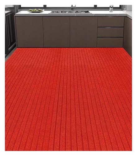 Tapis de couloir antidérapant rouge 120x150cm isolant acoustique