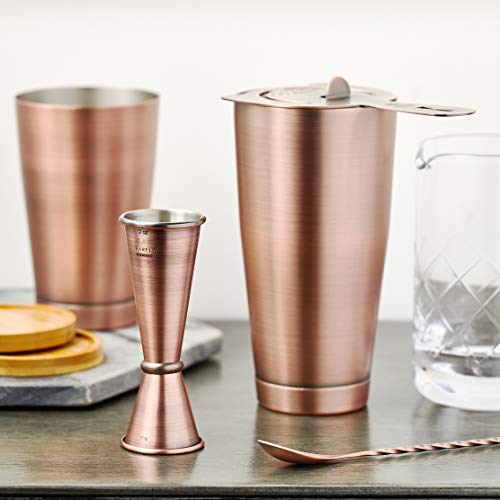 Barfly Essential Deluxe Mixing Cocktail Kit, Antique Copper (M37131Acp) #TOP6