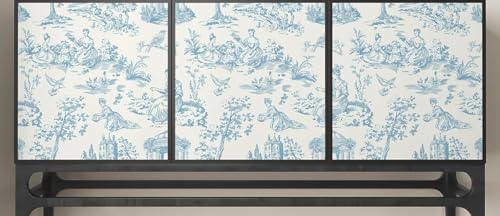 Image of Peel and Stick Wallpaper Flowers Leaves Vinatge Forest Watercolor Watercolor Elegant Birds Tree Pattern Design Tropical Wallpaper Contact Paper Botanical Wallpaper Removable Wall Decor 16.5By87INCH