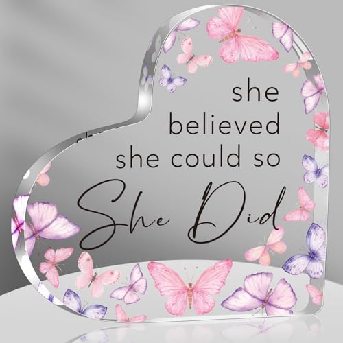 Inspirational Gifts for Women Friends, She Believed She Could so ...