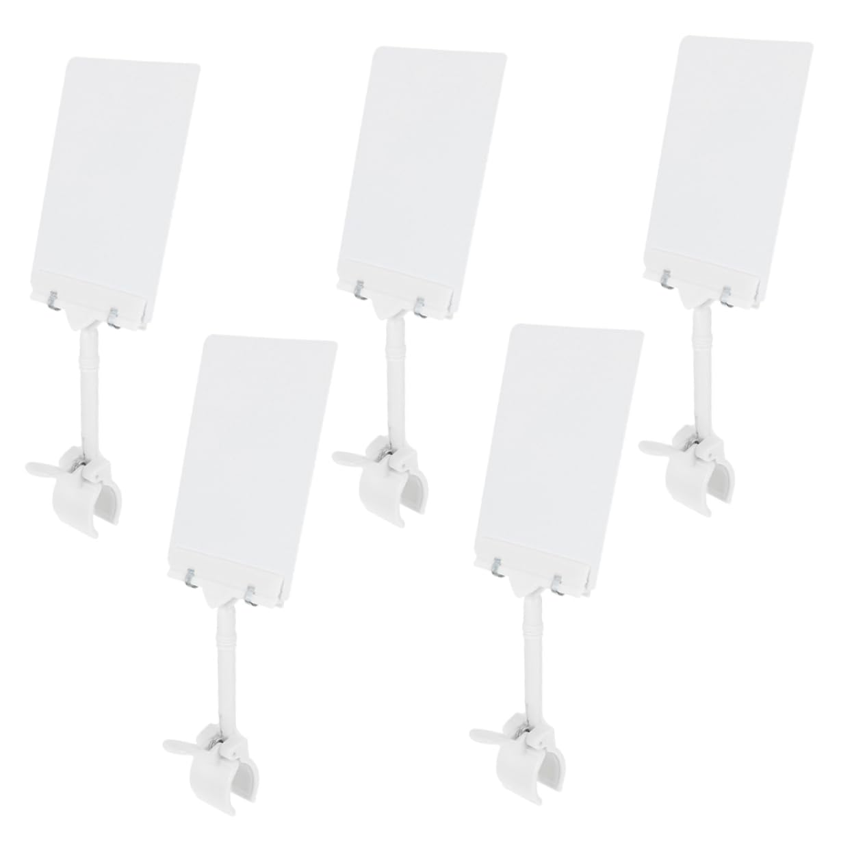 VILLCASE 4 Set Cartellino Del Supporto Per Piatto Da Esposizione Espositore Per Insegne Di Merci 's Negozio Di Visualizzazione Del Della Frutta Metallo 5 Pezzi * 4