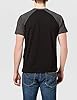 Build Your Brand Mens Raglan Contrast Tee T-Shirt, Black/Charcoal, 4XL UK #2