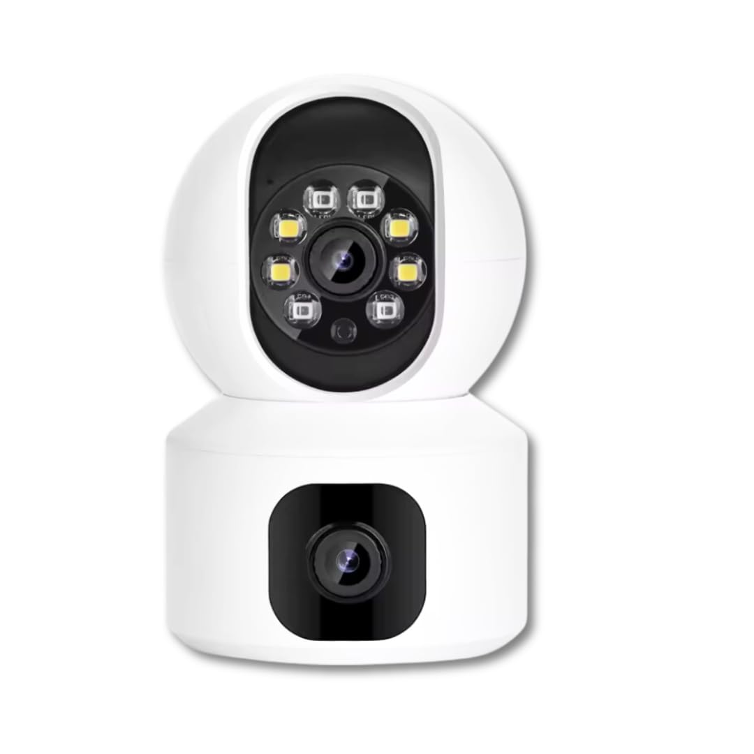 OneXsale Indoor Camera | 2 Dual Lens Cameras for Home Security with Night Mode Pet Camera with Phone App, 2K Indoor Security Camera, Motion Detection 2-Way Audio-image-22
