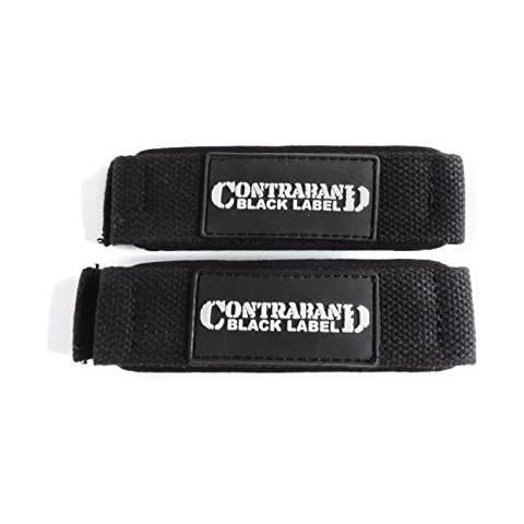 Contraband Black Label Padded Cotton Lifting Straps 2000 (1.5in Standard Black) Cover