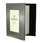 Brushed Aluminium Satin Silver Colour Front - Free Standing Photo Album - Holds 48 Photos 4 x 6 Inches (10 x 15 cm)