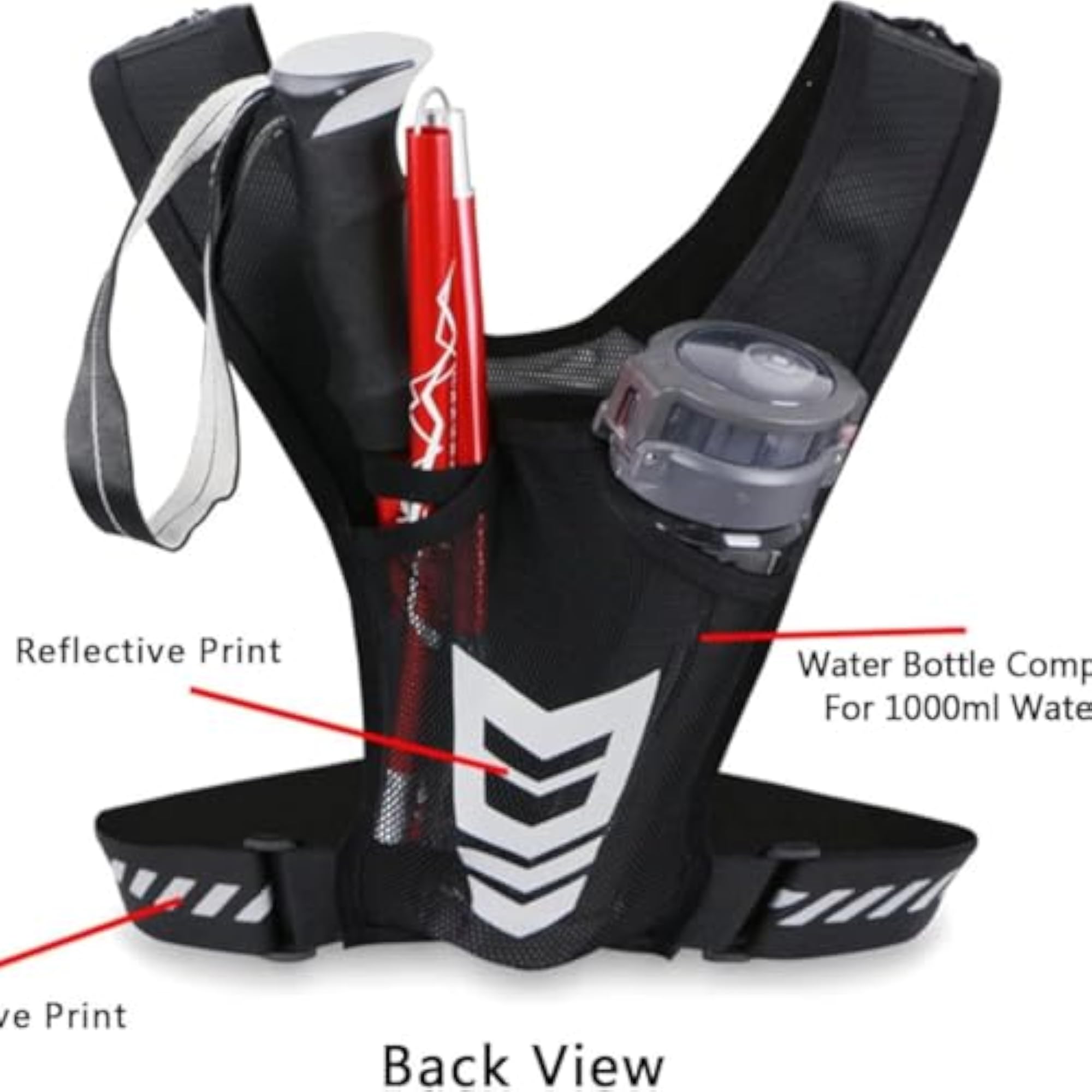 Unisex Outdoor Sports Chest Bag, Black