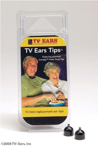 Ear Tips for TV Ears, 5 pair, Adapters sold separately