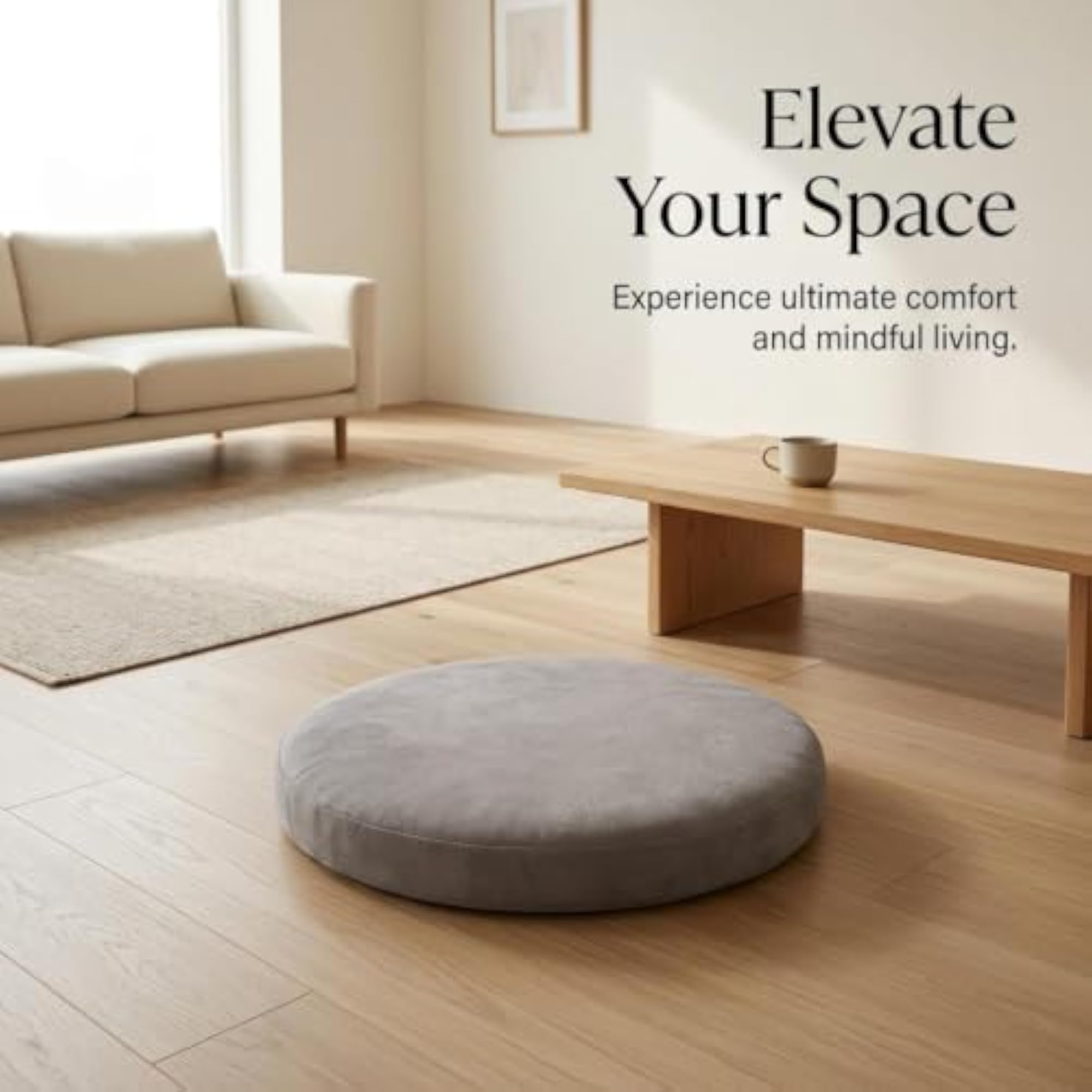 Round Floor Pillow Floor Cushion for Adults Seating