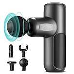 Mini Massage Gun Deep Tissue, arboleaf 5 Speeds Muscle Massage Gun with 4 Massage Heads, 3200rpm Powerful Small Massage Guns, Super Quiet Percussion Massager for Muscle Pain Relief