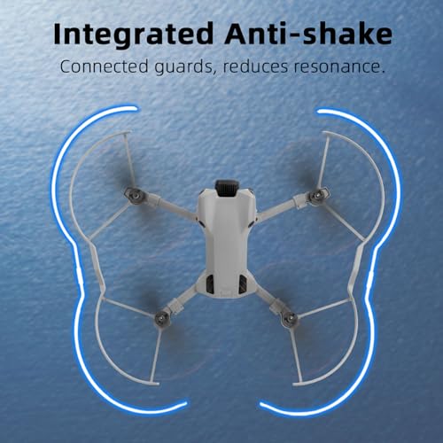 Aramox Osłony śmigieł do Mini 5 Pro, Półzamknięta Osłona śmigła Drona z ABS, Absorpcja uderzeń, Szybki montaż, Modułowa 4-częściowa Konstrukcja do Latania i Przechowywania w Pomieszczeniach i na
