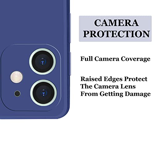 Image of A rtistque Liquid TPU Silicone Matte Shockproof Flexible with Camera Protection Soft Back Cover Case for iPhone 11 - Blue