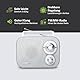Muse M-051RW tragbares Retro-Radio, UKW und MW, Netz- und Batteriebetrieb, Teleskopantenne, AUX-In, weiß