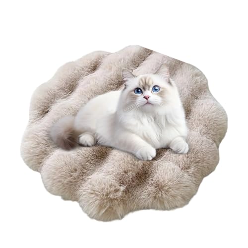 ペット用クッション | 丸型 冬用 保温 マット | 室内犬猫保温マット - ケネル キャンプ 旅行 シェルター 裏庭 バルコニー RV ソファ 床 小型から大型犬用