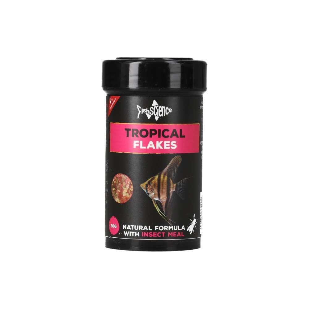 FishScience Tropical Flakes 20g (100ml) | High Protein 47% Complete Diet