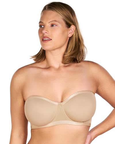 HSIA Strapless Bras for Women, Bella Convertible Minimizer Bandeau Bra Mesh Unlined Underwire Balconette Bras2