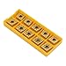 UrbanHui CNMG120408-MA CNMG432-MA Carbide Turning Inserts 10PCS for MCLNR Lathe Tool Holders Precision Machining Accessories Replacement Inserts for Semi Finishing Finishing Industrial Tools