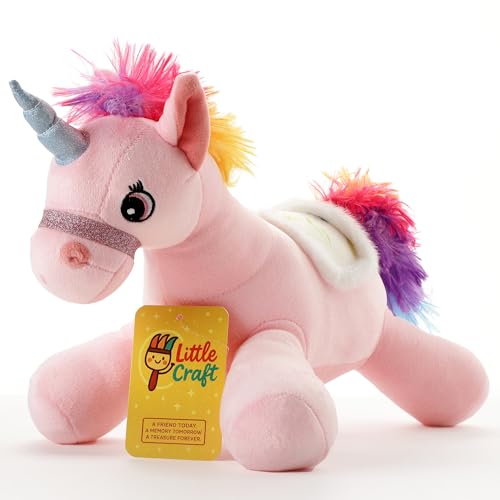 Image of Pink Unicorn Plush Soft Toy 40 CM for Kids, Ultra Soft Stuffed Unicorn Teddy with Rainbow Mane & Wings, Cute Hugging Plush Doll for Babies, Toddlers, Girls & Boys, Birthday Gift