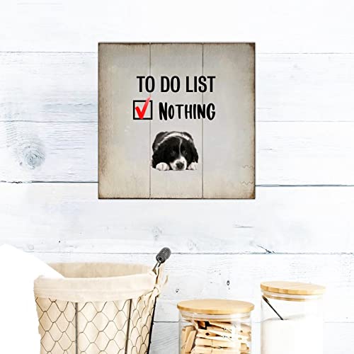 Panneau en bois rustique Beagle décoration murale artisanale 30 cm - 6
