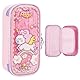 OFFCUP Federmäppchen mit 3 Fächer wasserdichte Mäppchen Etui Stifte mit Quicksand für Schule Büro Große Kapazität Pencil Case Reißverschluss für Kinder Teenager Mädchen Erwachsene -Einhorn
