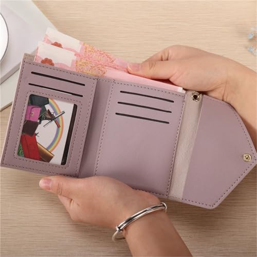 Solid Color Short Card Holder Simple And Versatile Coin Purse(Lightgray)4
