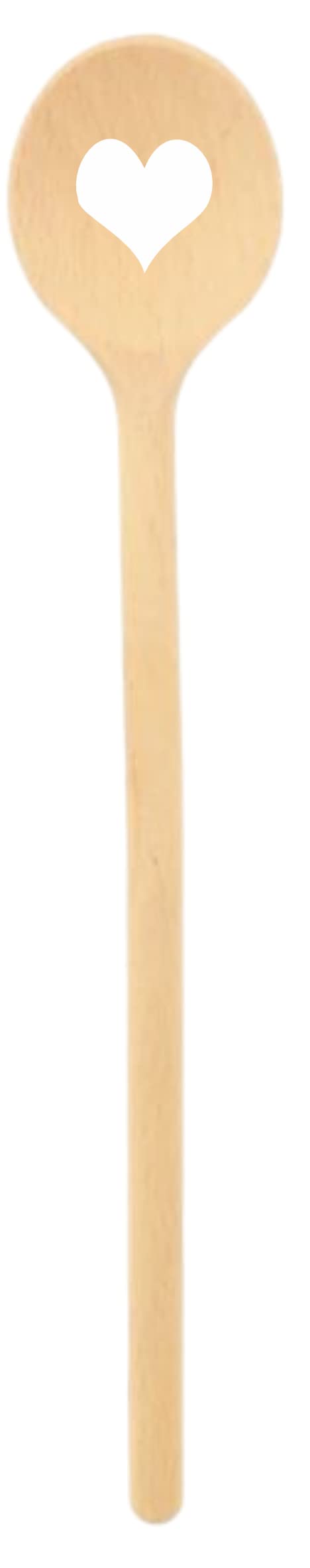 teemando® 100 cucharas redondas de madera de marca de 20 cm para cocinar y hornear