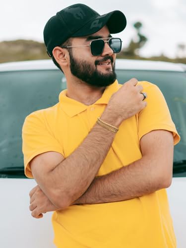 P.BLAKE 2 Pcs Stack Bracelets for Men Women, 925 Sterling Silver Bangle Cuff Link Cuban/Rope/Snake Chain Bracelet Set Jewelry Gifts3