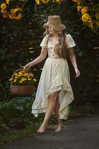Image of Scarlet Darkness Corset Dresses for Women Summer 2026 Floral Wedding Guest Chiffon Sundress
