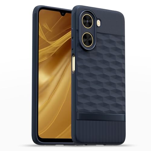 Image of Outlouders Back Cover for Poco C71 / Redmi A5 | Full Camera Protection | TPU Soft Flexible Shockproof Bumper Case (Blue)